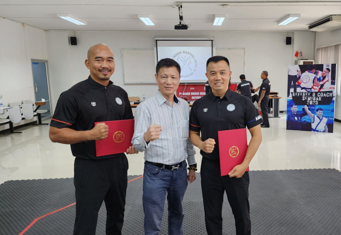 Trọng tài Việt Nam hoàn thành khóa tập huấn và nhận chứng chỉ từ Liên đoàn MMA Châu Á