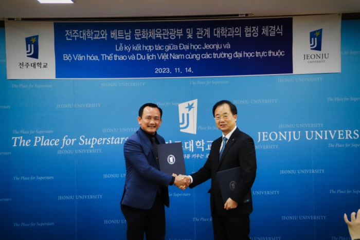 Lễ ký kết hợp tác giữa Trường bet365ee
 Thể dục thể thao TP. Hồ Chí Minh và Đại học Jeonju (Hàn Quốc)