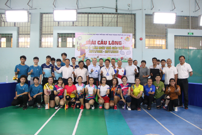 USH – Công đoàn bet365ee
 Thể dục thể thao TP. Hồ Chí Minh tổ chức giải Cầu lông chào mừng 41 năm ngày Nhà giáo Việt Nam (20/11/1982-20/11/2023).