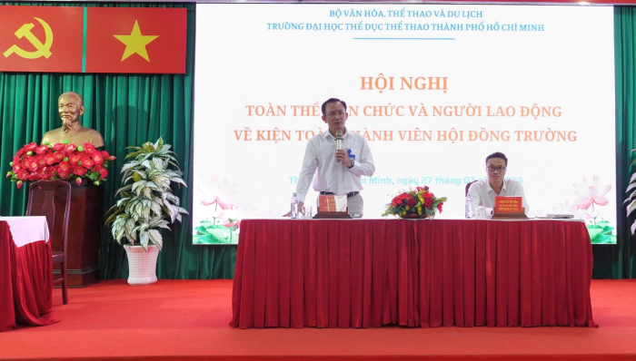 USH- Hội nghị kiện toàn thành viên Hội đồng trường nhiệm kỳ 2021-2026