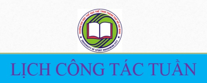 Lịch công tác tuần